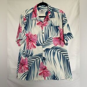 Standard Issue Floral Hawaiian Shirt - Pink and Blue